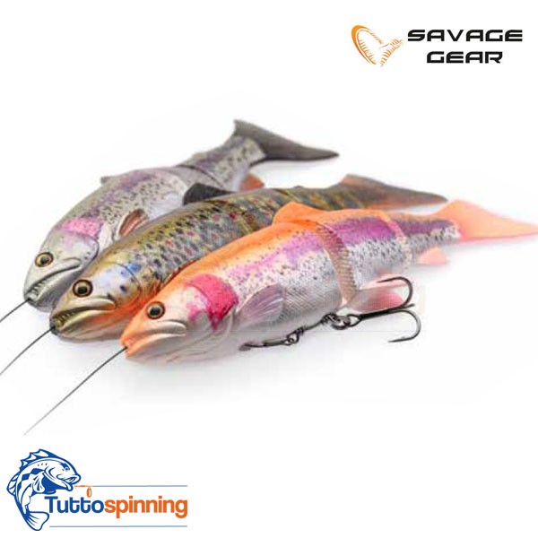 Savage Gear 3D Line Thru Trout Segmented Swimbait Dark Trout - Discount Fishing  Tackle